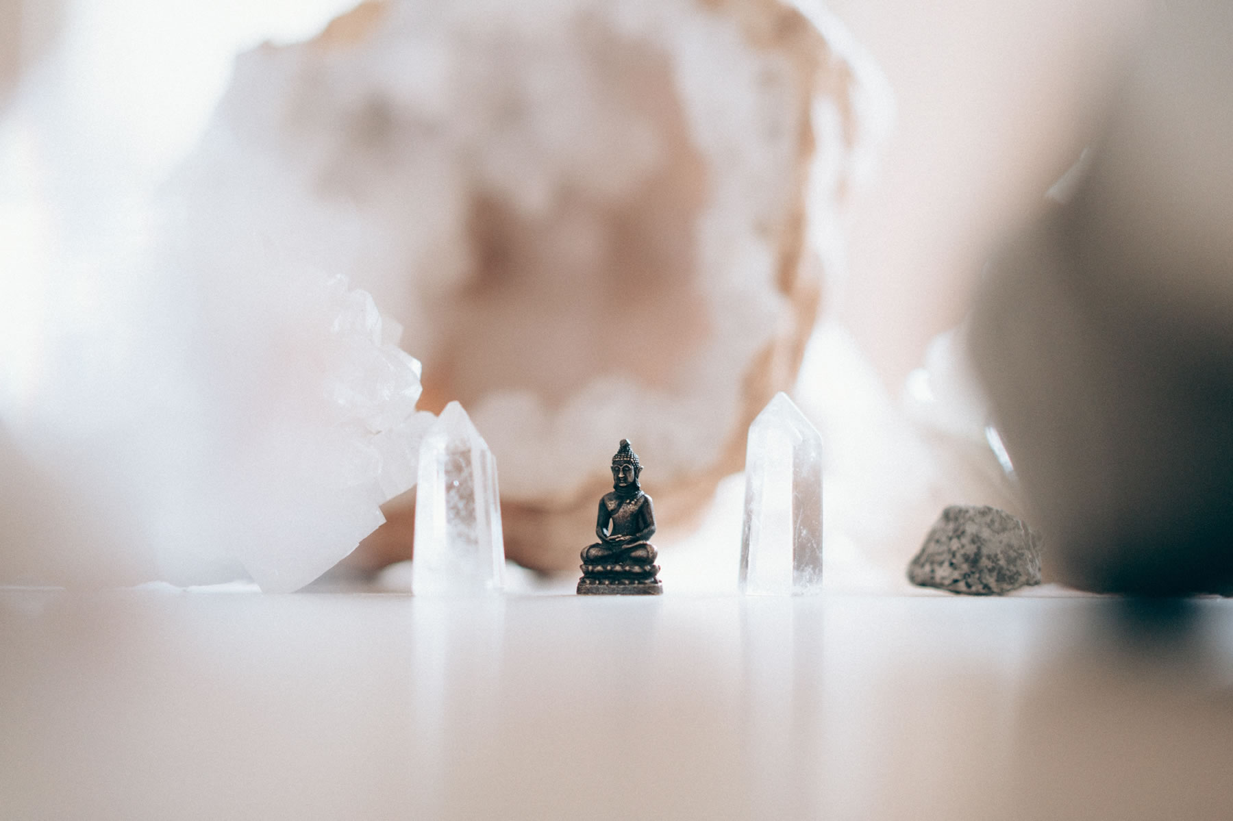 Crystal healing sessions at Grove Wellness